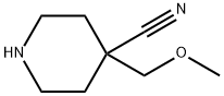 4-(methoxymethyl)piperidine-4-carbonitrile Struktur