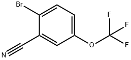 Benzonitrile, 2-bromo-5-(trifluoromethoxy)- 化学構造式