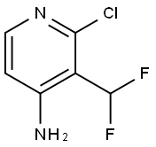 4-Pyridinamine, 2-chloro-3-(difluoromethyl)- Structure