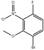 Benzene, 1-bromo-4-fluoro-2-methoxy-3-nitro- Struktur