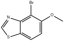 4-bromo-5-methoxy-1,3-benzothiazole Struktur