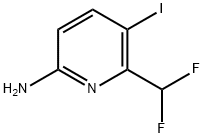 6-(Difluoromethyl)-5-iodopyridin-2-amine 化学構造式