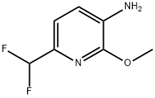 3-Pyridinamine, 6-(difluoromethyl)-2-methoxy- Struktur