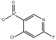 Pyridine, 4-chloro-2-fluoro-5-nitro- 结构式