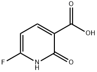 3-Pyridinecarboxylic acid, 6-fluoro-1,2-dihydro-2-oxo- Struktur