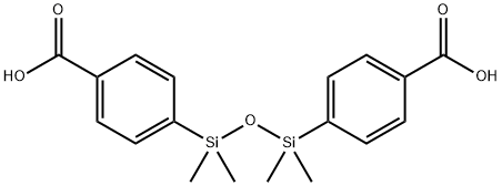 Benzoic acid, 4,4'-(1,1,3,3-tetramethyl-1,3-disiloxanediyl)bis-,18054-10-9,结构式