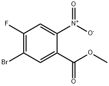Benzoic acid, 5-bromo-4-fluoro-2-nitro-, methyl ester Struktur