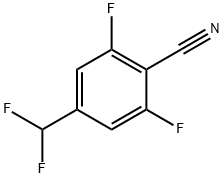 Benzonitrile, 4-(difluoromethyl)-2,6-difluoro- Struktur