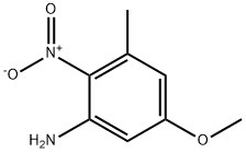 Benzenamine, 5-methoxy-3-methyl-2-nitro- 结构式