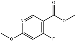 4-氟-6-甲氧基烟酸甲酯 结构式