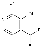 2-溴-4-(二氟甲基)吡啶-3-醇, 1806763-87-0, 结构式