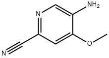 2-Pyridinecarbonitrile, 5-amino-4-methoxy- Struktur