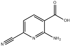 3-Pyridinecarboxylic acid, 2-amino-6-cyano- Struktur