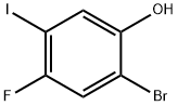 2-溴-4-氟-5-碘苯酚, 1807008-34-9, 结构式