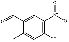 4-Fluoro-2-methyl-5-nitro-benzaldehyde 化学構造式