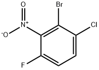 1-Bromo-6-chloro-3-fluoro-2-nitrobenzene Struktur
