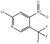 Pyridine, 2-chloro-4-nitro-5-(trifluoromethyl)- Structure