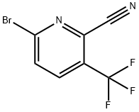 2-Pyridinecarbonitrile, 6-bromo-3-(trifluoromethyl)-,1807206-56-9,结构式
