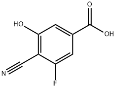 Benzoic acid, 4-cyano-3-fluoro-5-hydroxy- Struktur
