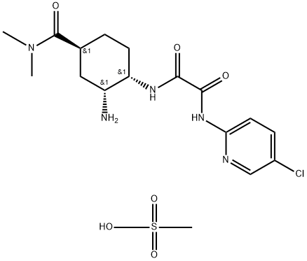 Edoxaban Impurity 19 (1S,2R,4S) Mesylate Structure