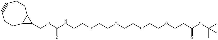 endo-BCN-PEG4-t-butyl ester Structure