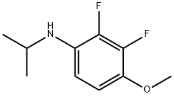 2,3-二氟-N-异丙基-4-甲氧基苯胺 结构式