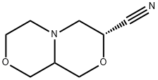 hexahydro-1H-[1,4]oxazino[3,4-c]morpholine-3-carbonitrile Structure