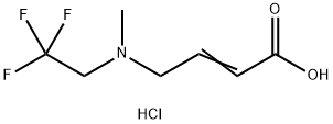 4-[methyl(2,2,2-trifluoroethyl)amino]but-2-enoic acid hydrochloride Structure