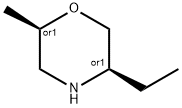 Morpholine, 5-ethyl-2-methyl-, (2R,5R)-rel- Struktur