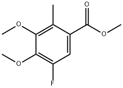 5-氟-3,4-二甲氧基-2-甲基苯甲酸甲酯,1809337-17-4,结构式