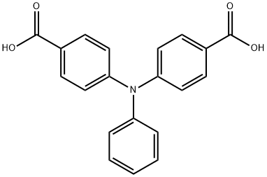 Benzoic acid, 4,4'-(phenylimino)bis- Struktur