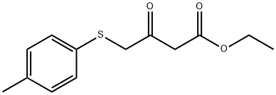 Butanoic acid, 4-[(4-methylphenyl)thio]-3-oxo-, ethyl ester 结构式