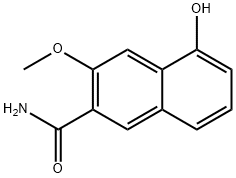 5-羟基-3-甲氧基-2-萘酰胺 结构式