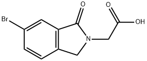 2H-Isoindole-2-acetic acid, 6-bromo-1,3-dihydro-1-oxo,1817672-46-0,结构式