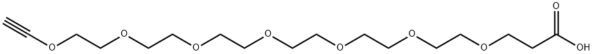 Propargyl-PEG7-acid Structure