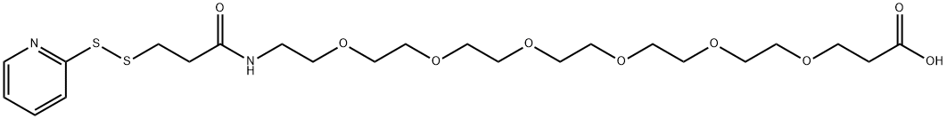 SPDP-PEG6-acid, 1818294-33-5, 结构式