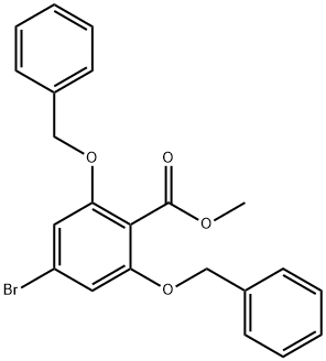 methyl 2,6-bis(benzyloxy)-4-bromobenzoate Structure