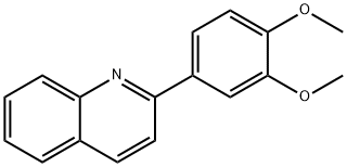 Quinoline, 2-(3,4-dimethoxyphenyl)- Struktur