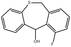 Dibenzo[b,e]thiepin-11-ol, 10-fluoro-6,11-dihydro- Structure