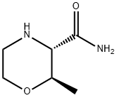 3-Morpholinecarboxamide, 2-methyl-, (2R,3S)- Structure