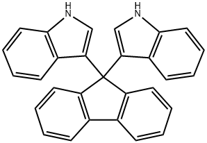 1H-Indole, 3,3'-(9H-fluoren-9-ylidene)bis- Structure