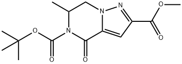 Methyl 5-BOC-6-methyl-4-oxo-6H,7H-pyrazolo[1,5-a]pyrazine-2-carboxylate Struktur