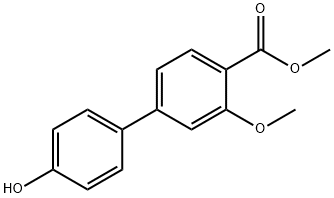 [1,1'-Biphenyl]-4-carboxylic acid, 4'-hydroxy-3-methoxy-, methyl ester Structure