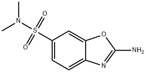 6-Benzoxazolesulfonamide, 2-amino-N,N-dimethyl- Structure