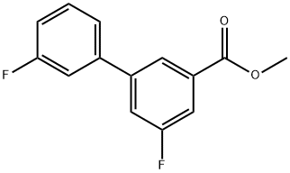 [1,1'-Biphenyl]-3-carboxylic acid, 3',5-difluoro-, methyl ester 结构式