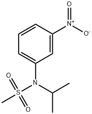 N-Isopropyl-N-(3-nitrophenyl)methanesulfonamide 结构式