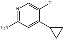 5-chloro-4-cyclopropylpyridin-2-amine Struktur