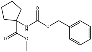 Cyclopentanecarboxylic acid, 1-[[(phenylmethoxy)carbonyl]amino]-, methyl ester Structure