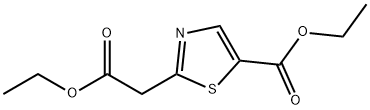 Ethyl 2-(2-ethoxy-2-oxoethyl)-1,3-thiazole-5-carboxylate Structure