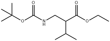 Ethyl 2-{[(tert-butoxy)carbonyl]amino}-3-methylbutanoate 结构式